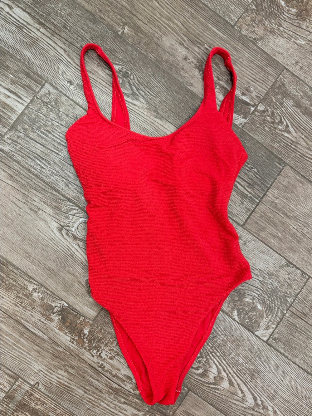 Juniors GB Solid Scrunchie Textured Classic Tank One Piece Swimsuit
